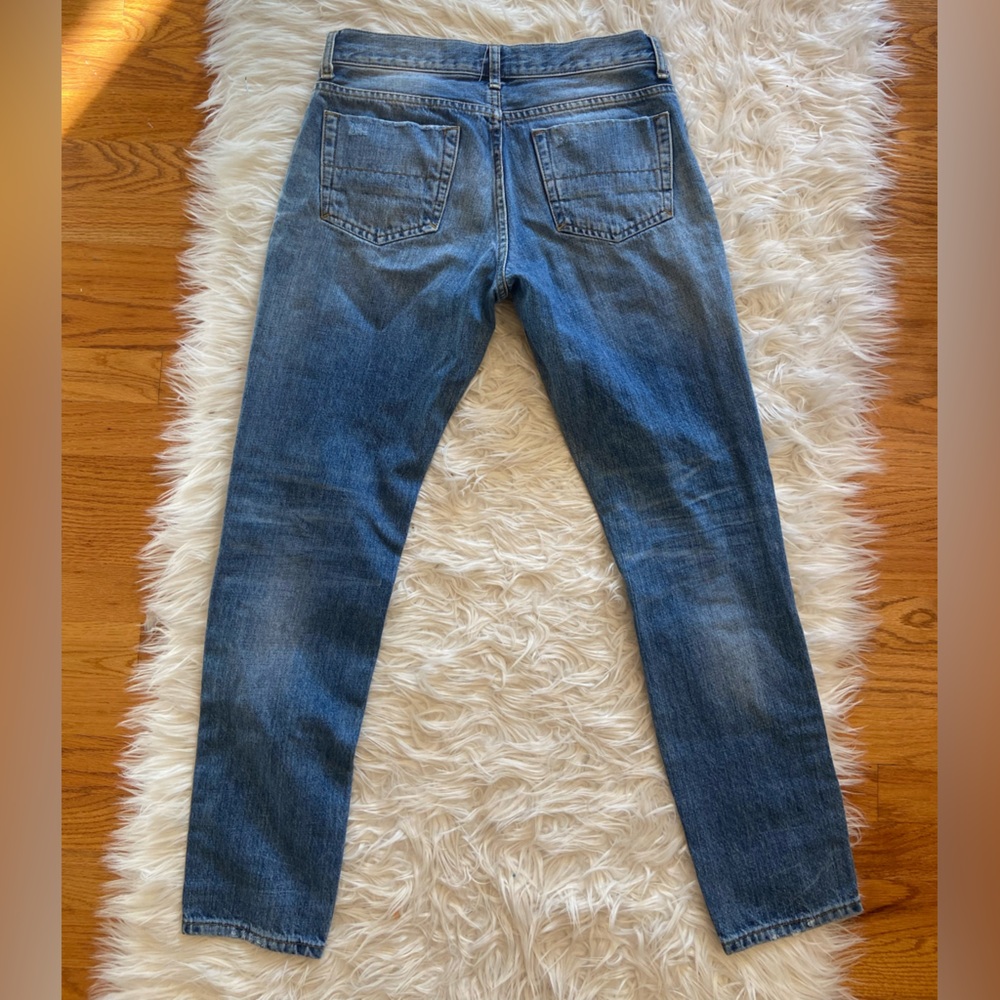 ASOS Ripped Blue Skinny Jeans - Picture 2 of 3